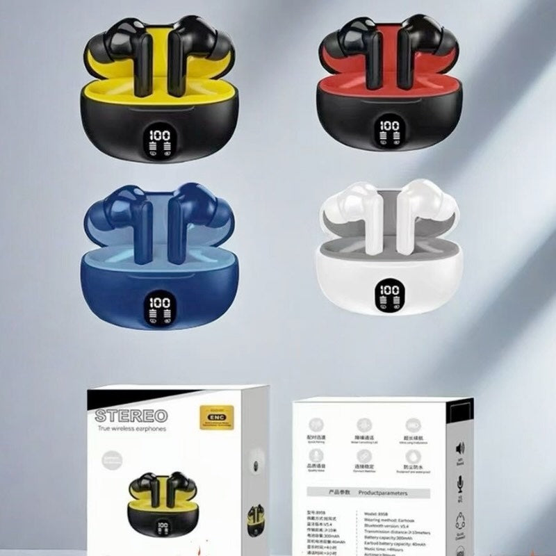 TWS Wireless Earbuds | LED Display | Bass Sound | Bluetooth 5.3 | Type-C | Random Colors