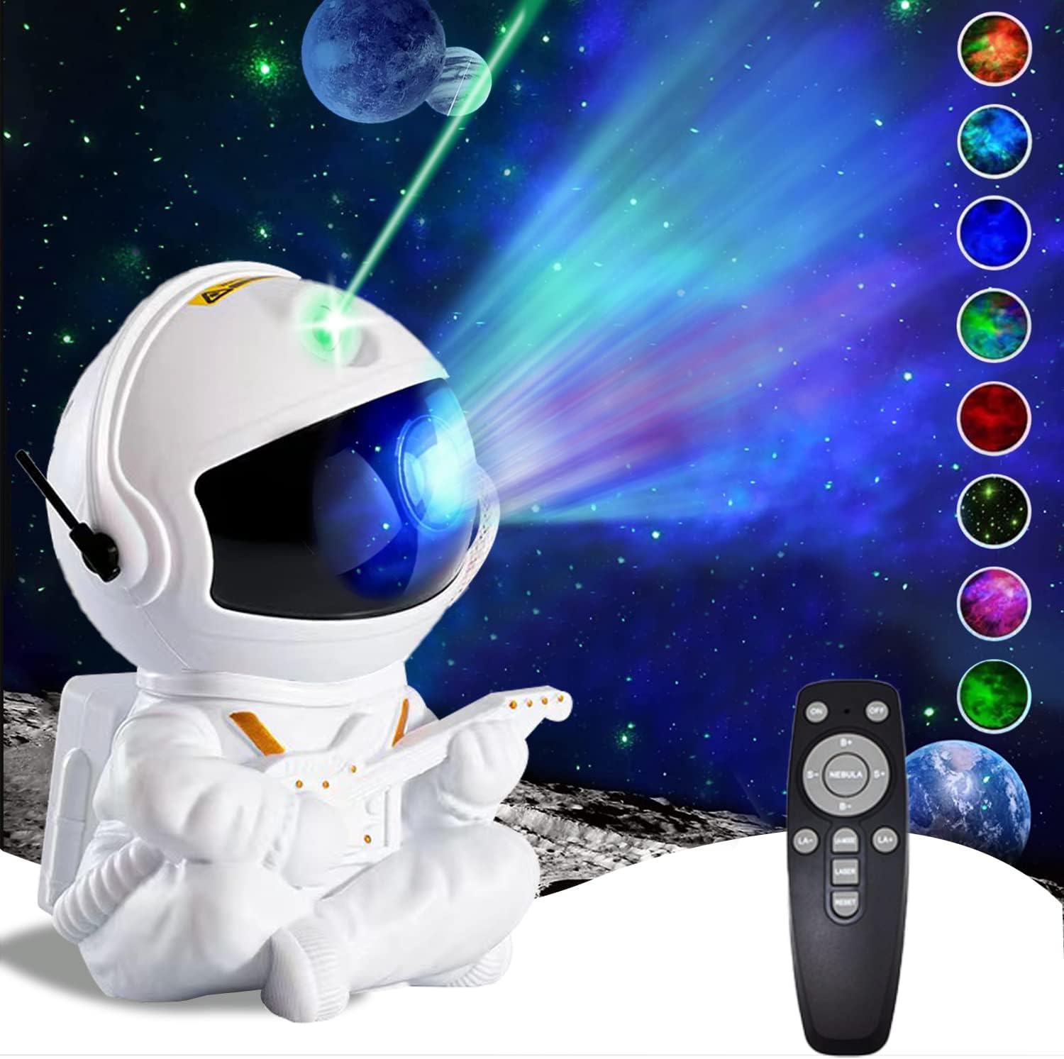 Astronaut Galaxy Projector | Star Nebula Night Light With Remote Control | Mini Astronaut Galaxy Light