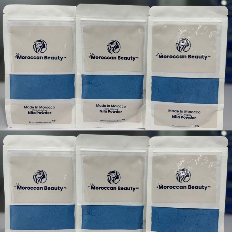 Moroccan Beauty Nila Powder | Blue Nila Skin Whitening Powder 50g | Best Quality Nila Powder