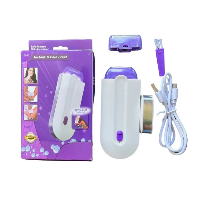 2-in-1 Rechargeable Painless Hair Remover for Face & Body | Instant, Pain-Free Hair Removal Machine