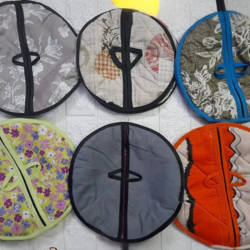 Roti Zipper Bag | Reusable Airtight & Insulated Storage Bag | Keeps Chapati Fresh, Soft & Warm | Random Design