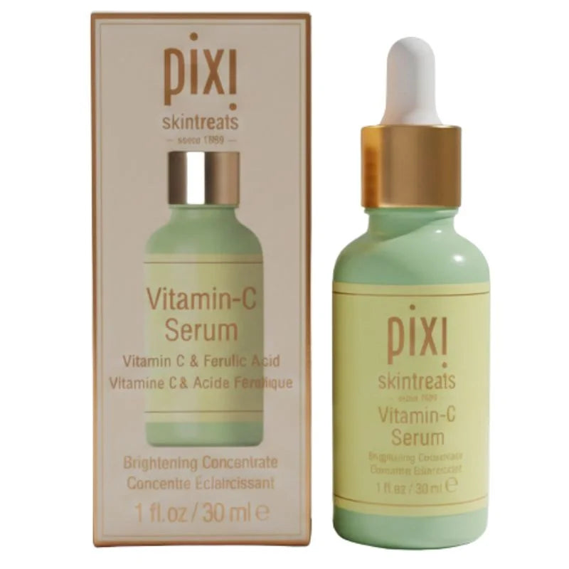 Pixi Vitamin C Brightening Serum with Ferulic Acid & Probiotics | Antioxidant Glow & Barrier Support