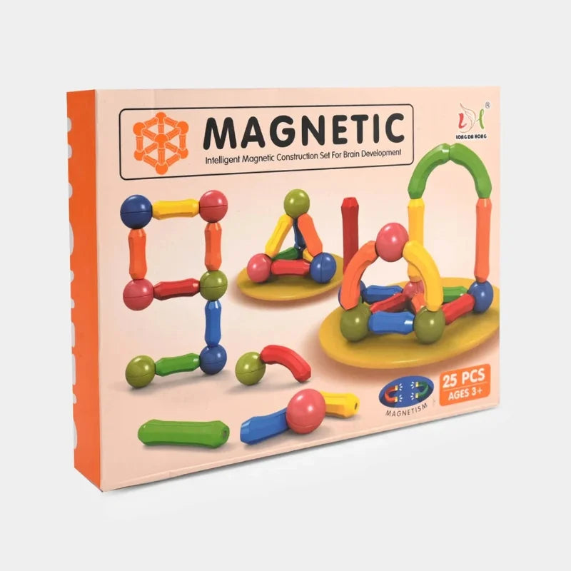 25 Pcs Magnetic Building Blocks Toy | Educational Magnetic Rods and Balls