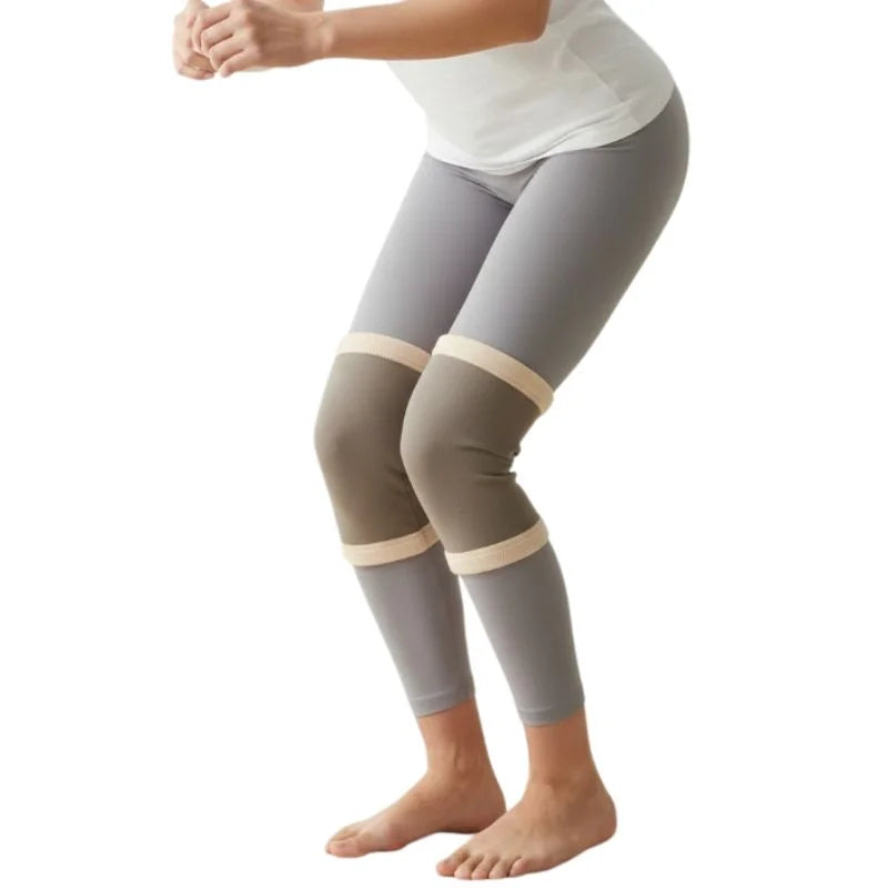 Unisex Wool Knee Warmers Pair | Warm Elastic Fit, Plain design | Winter Wear for Men & Women | Random Colors